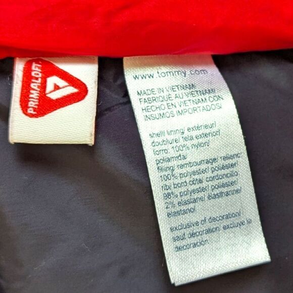 Tommy Hilfiger Men's M Colbalt Blue Primaloft Puffer Jacket Zip Up Waterproof - Picture 9 of 10